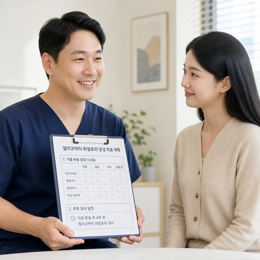 대구 소화기내과에서 헬리코박터균 양성 치료를 어떻게 받나요?
